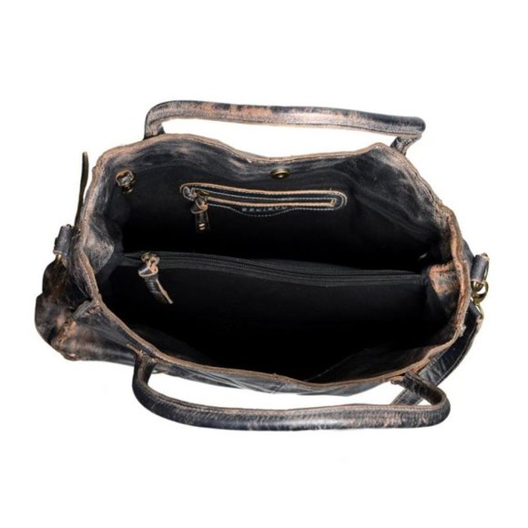 COPY - BED STU ROCKAWAY LEATHER BAG IN BLACK LUX - Picture 13 of 13